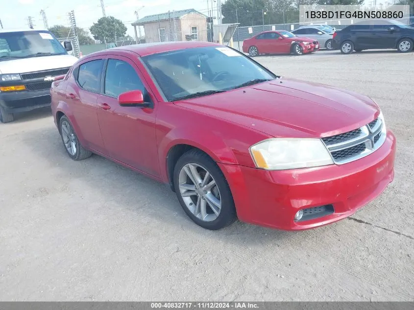 2011 Dodge Avenger Mainstreet VIN: 1B3BD1FG4BN508860 Lot: 40832717