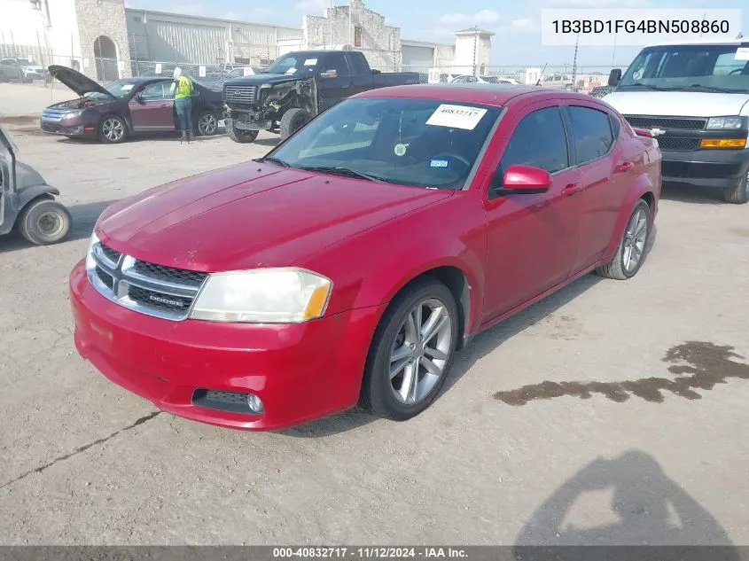 2011 Dodge Avenger Mainstreet VIN: 1B3BD1FG4BN508860 Lot: 40832717