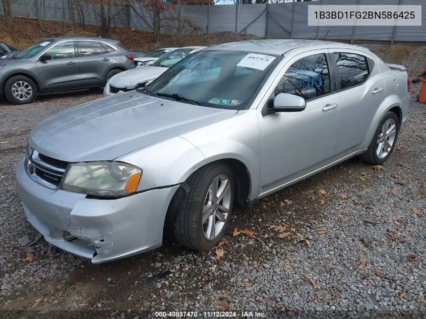 1B3BD1FG2BN586425 2011 Dodge Avenger Mainstreet