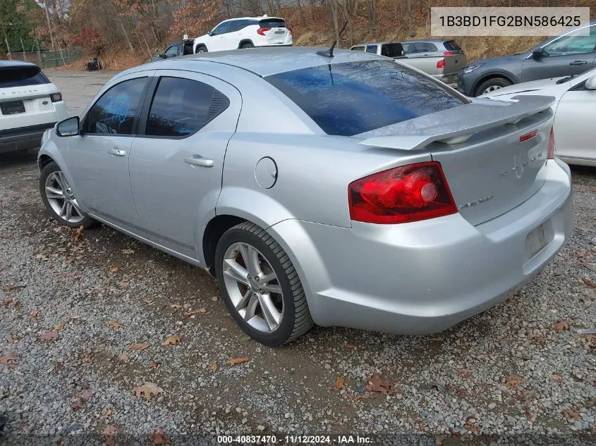 1B3BD1FG2BN586425 2011 Dodge Avenger Mainstreet