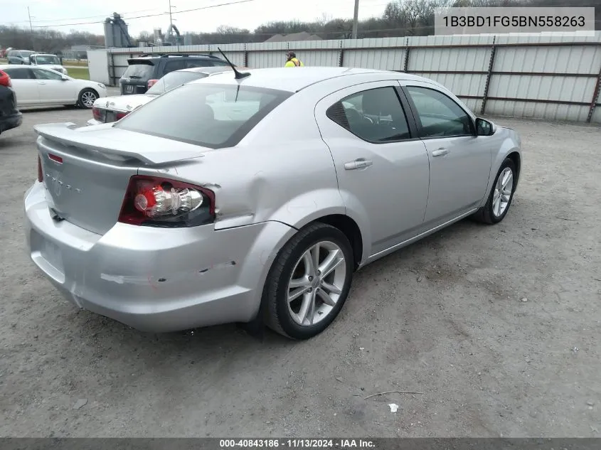 1B3BD1FG5BN558263 2011 Dodge Avenger Mainstreet