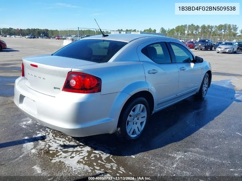 1B3BD4FG2BN509538 2011 Dodge Avenger Express