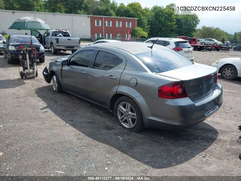 2012 Dodge Avenger Sxt VIN: 1C3CDZCBXCN225458 Lot: 40112277