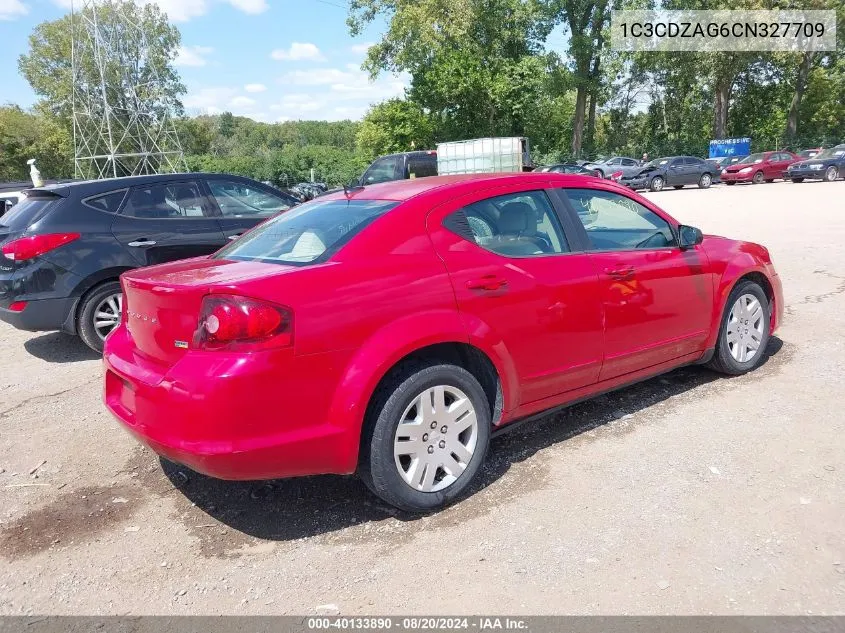 2012 Dodge Avenger Se VIN: 1C3CDZAG6CN327709 Lot: 40133890