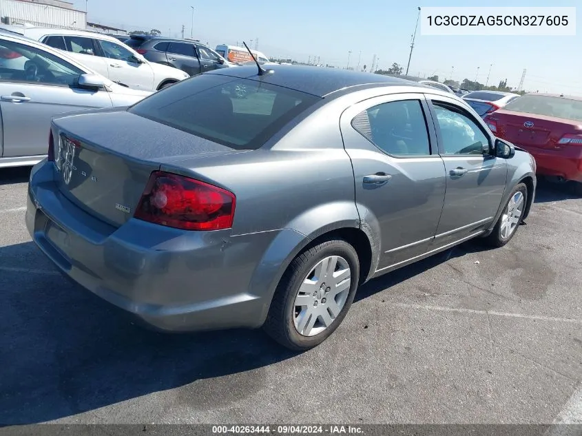 1C3CDZAG5CN327605 2012 Dodge Avenger Se