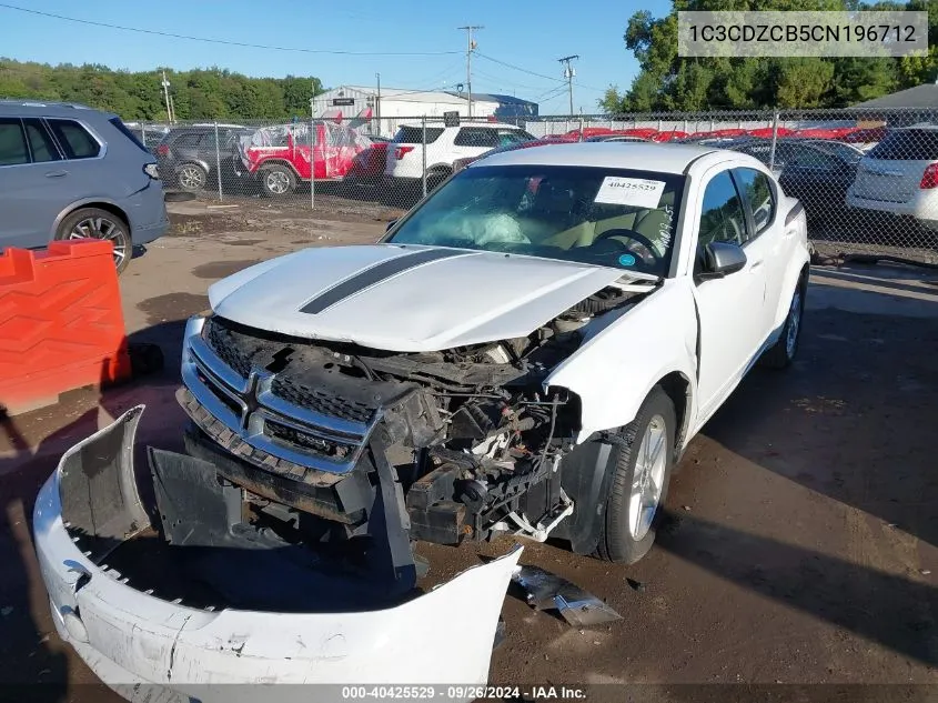 2012 Dodge Avenger Sxt VIN: 1C3CDZCB5CN196712 Lot: 40425529