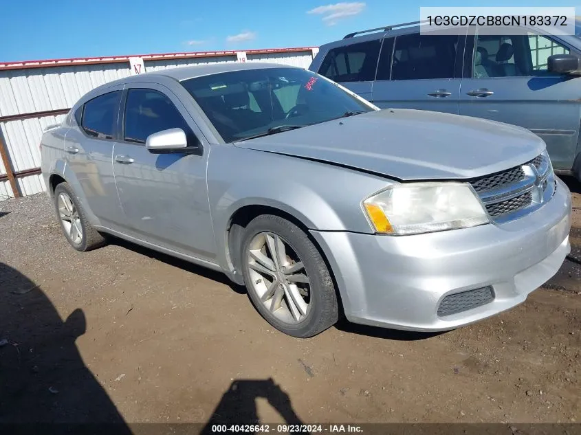 2012 Dodge Avenger Sxt VIN: 1C3CDZCB8CN183372 Lot: 40426642