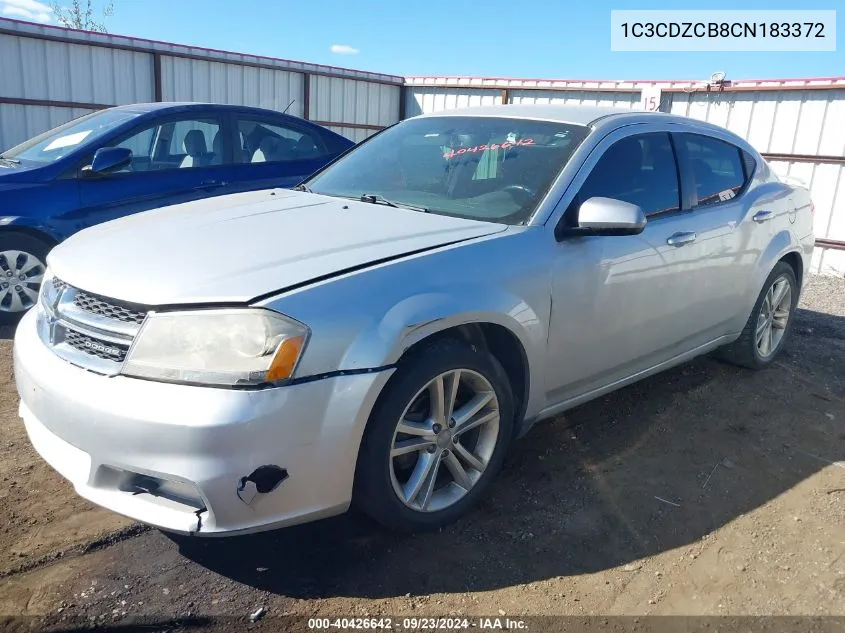 2012 Dodge Avenger Sxt VIN: 1C3CDZCB8CN183372 Lot: 40426642