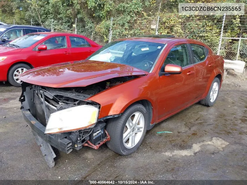 2012 Dodge Avenger Sxt VIN: 1C3CDZCB6CN235565 Lot: 40564642