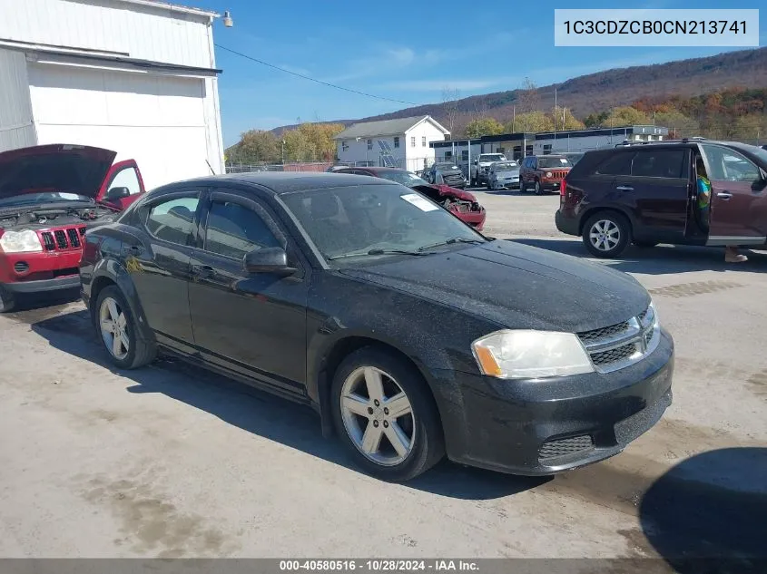 2012 Dodge Avenger Sxt VIN: 1C3CDZCB0CN213741 Lot: 40580516