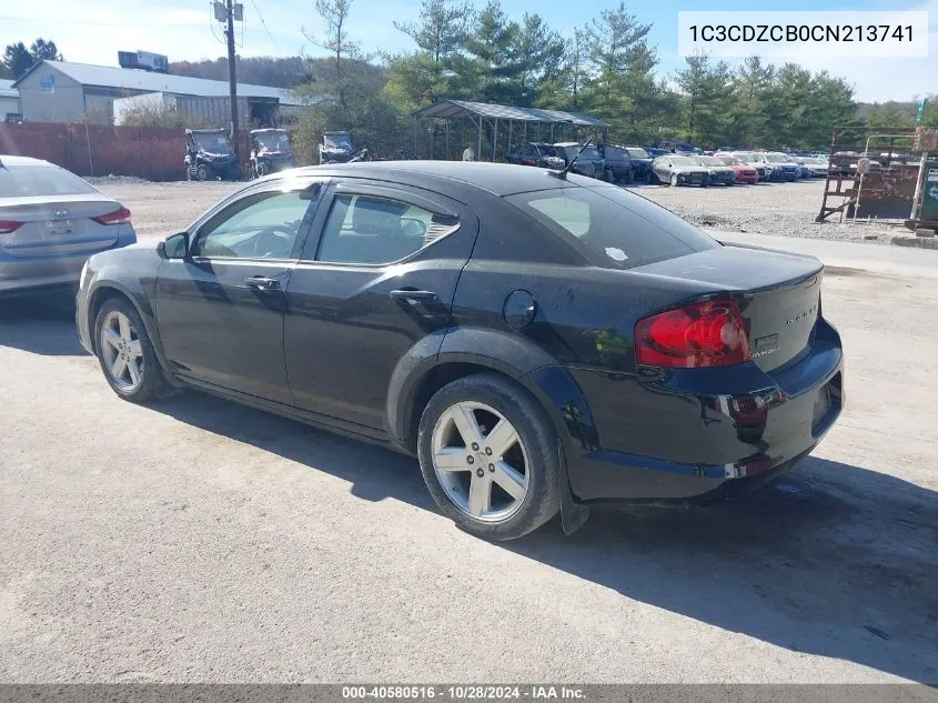 2012 Dodge Avenger Sxt VIN: 1C3CDZCB0CN213741 Lot: 40580516