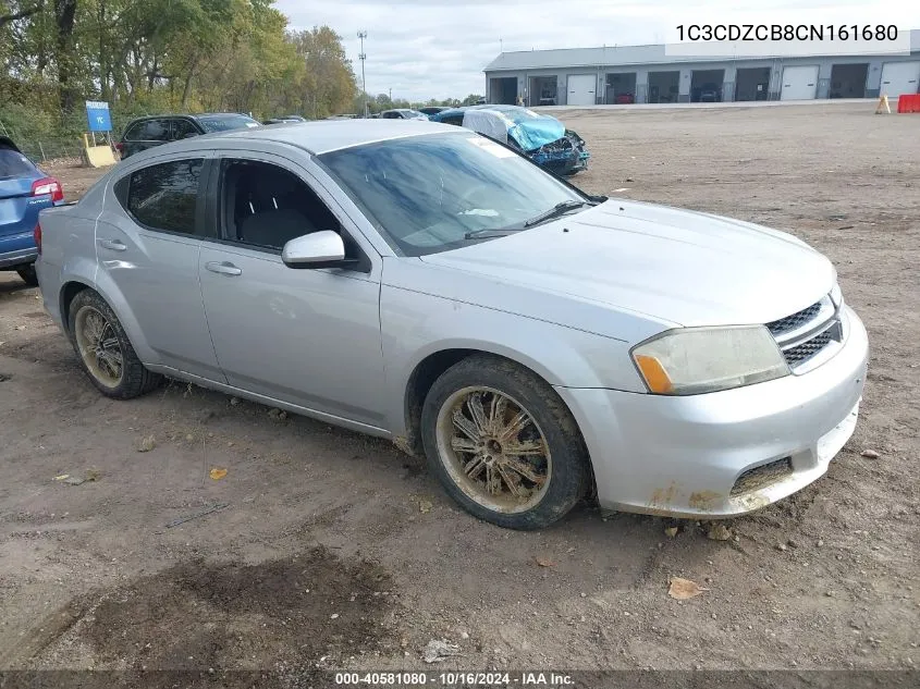 2012 Dodge Avenger Sxt VIN: 1C3CDZCB8CN161680 Lot: 40581080