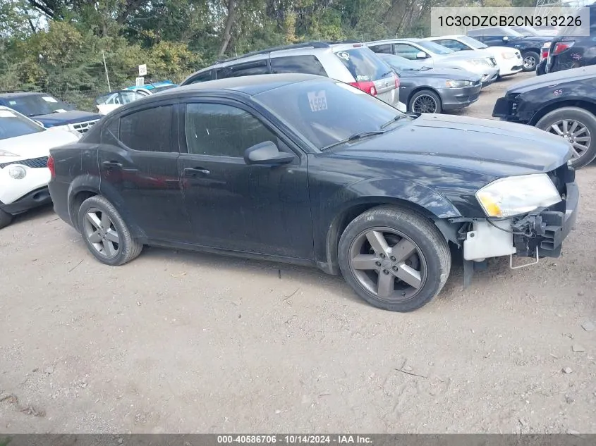 2012 Dodge Avenger Sxt VIN: 1C3CDZCB2CN313226 Lot: 40586706