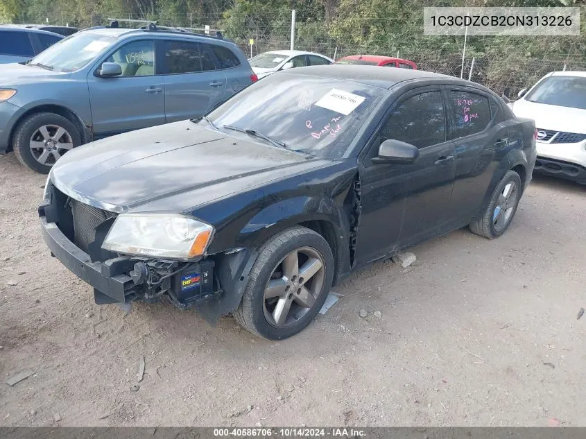 2012 Dodge Avenger Sxt VIN: 1C3CDZCB2CN313226 Lot: 40586706