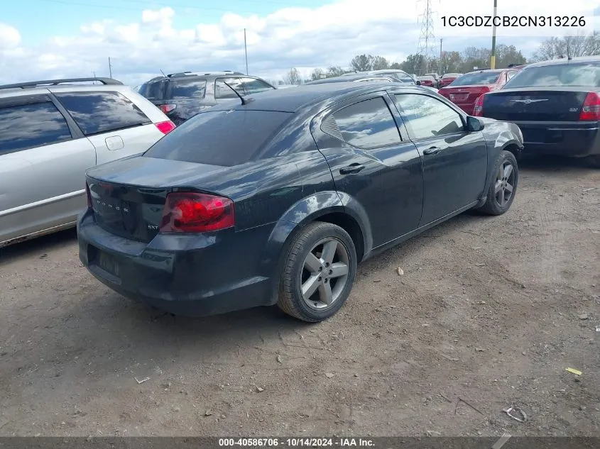 2012 Dodge Avenger Sxt VIN: 1C3CDZCB2CN313226 Lot: 40586706