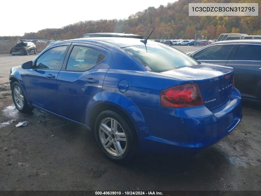 1C3CDZCB3CN312795 2012 Dodge Avenger Sxt