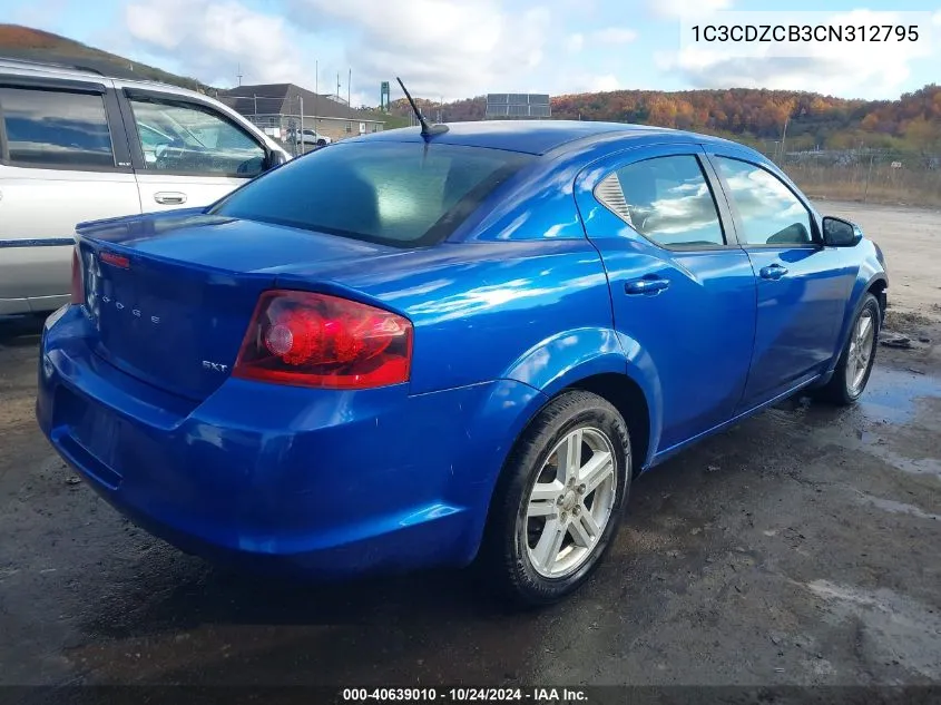 1C3CDZCB3CN312795 2012 Dodge Avenger Sxt