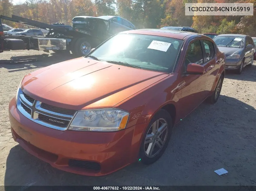 2012 Dodge Avenger Sxt VIN: 1C3CDZCB4CN165919 Lot: 40677632