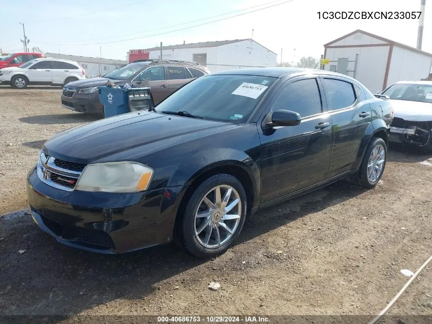 2012 Dodge Avenger Sxt VIN: 1C3CDZCBXCN233057 Lot: 40686753