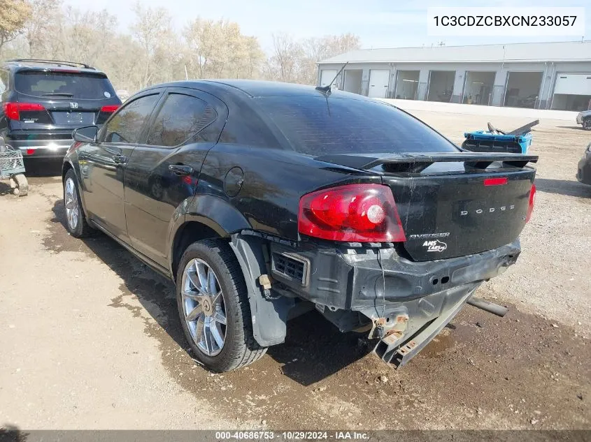 2012 Dodge Avenger Sxt VIN: 1C3CDZCBXCN233057 Lot: 40686753