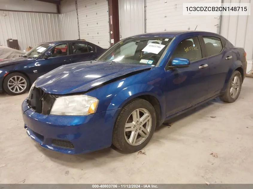 1C3CDZCB2CN148715 2012 Dodge Avenger Sxt