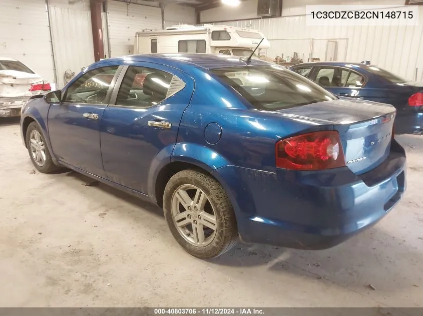 1C3CDZCB2CN148715 2012 Dodge Avenger Sxt