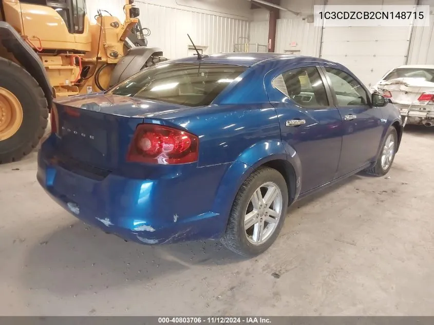 1C3CDZCB2CN148715 2012 Dodge Avenger Sxt