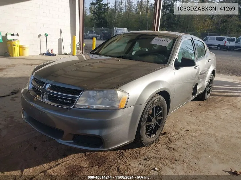 2012 Dodge Avenger Se VIN: 1C3CDZABXCN141269 Lot: 40814244