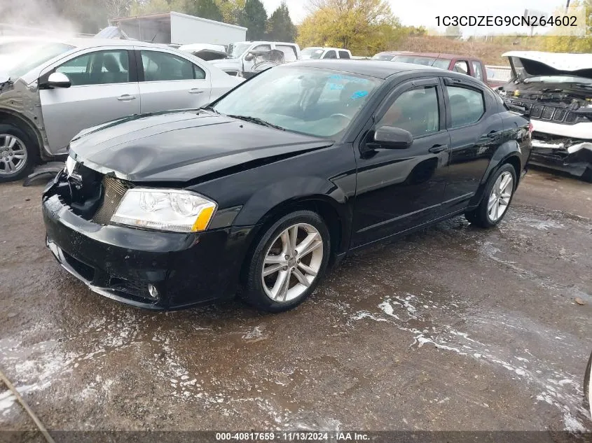 2012 Dodge Avenger Sxt Plus VIN: 1C3CDZEG9CN264602 Lot: 40817659