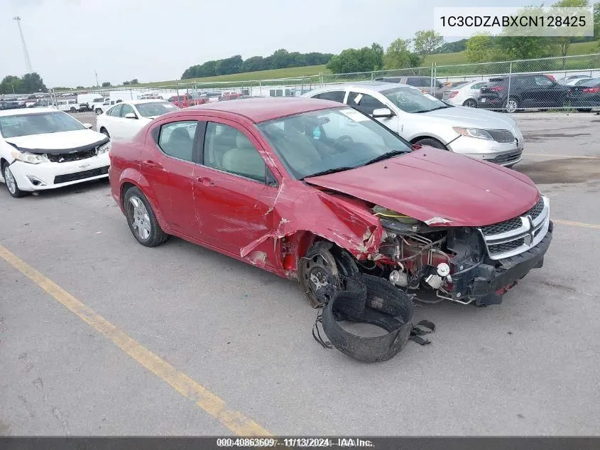 2012 Dodge Avenger Se VIN: 1C3CDZABXCN128425 Lot: 40863609