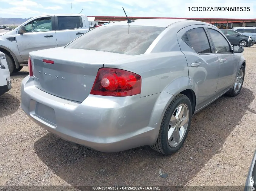 2013 Dodge Avenger Se VIN: 1C3CDZAB9DN688535 Lot: 39145337