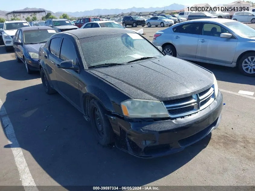 2013 Dodge Avenger Se V6 VIN: 1C3CDZAG1DN541394 Lot: 39597334