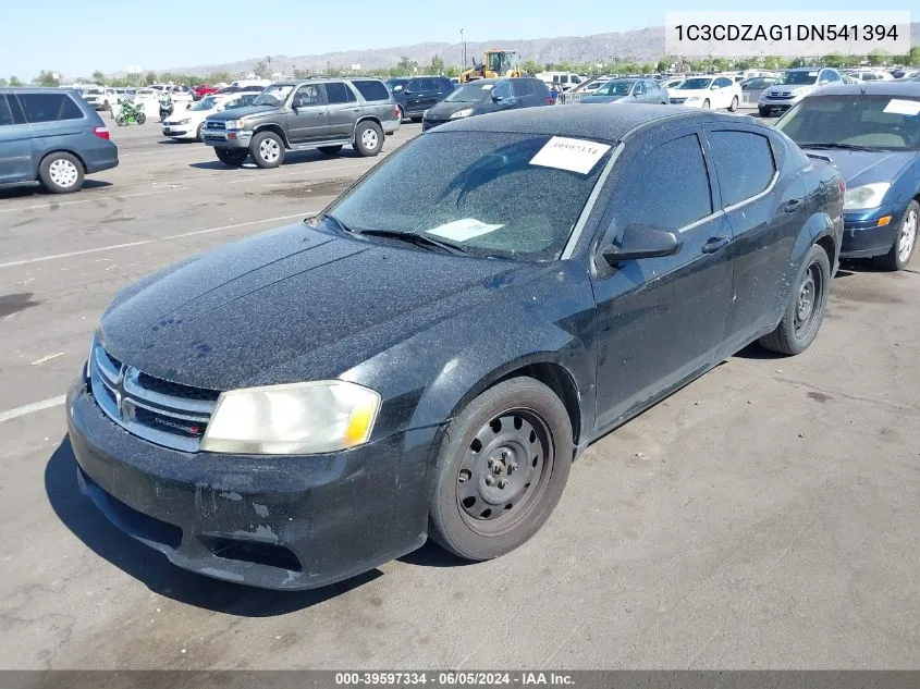 2013 Dodge Avenger Se V6 VIN: 1C3CDZAG1DN541394 Lot: 39597334