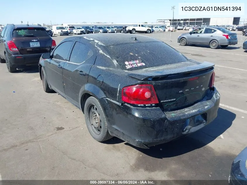 2013 Dodge Avenger Se V6 VIN: 1C3CDZAG1DN541394 Lot: 39597334