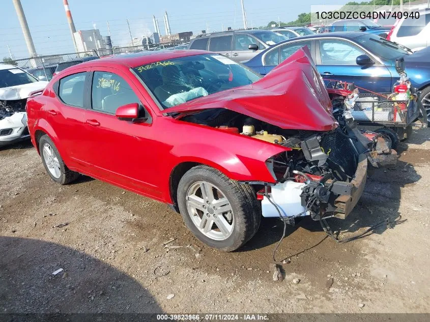 2013 Dodge Avenger Sxt VIN: 1C3CDZCG4DN740940 Lot: 39823966