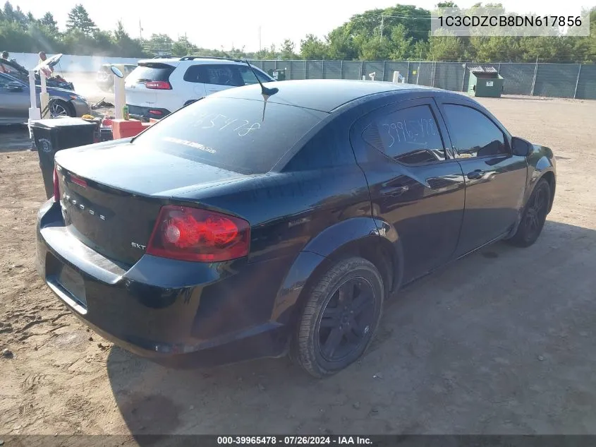 2013 Dodge Avenger Sxt VIN: 1C3CDZCB8DN617856 Lot: 39965478