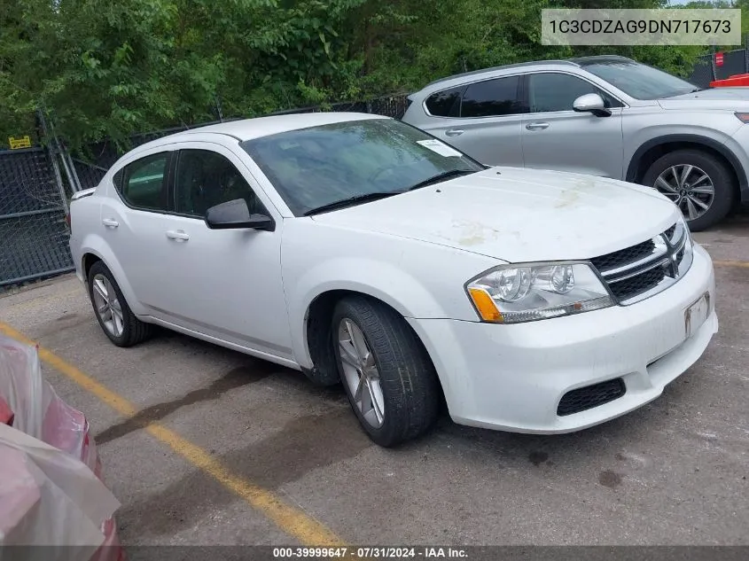 2013 Dodge Avenger Se V6 VIN: 1C3CDZAG9DN717673 Lot: 39999647