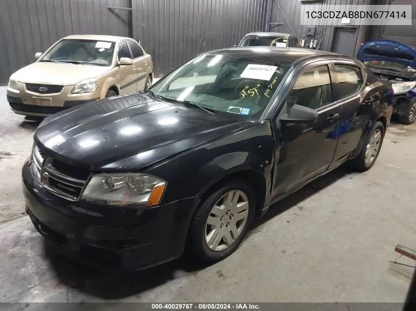 1C3CDZAB8DN677414 2013 Dodge Avenger Se