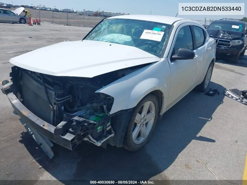 1C3CDZAB2DN533440 2013 Dodge Avenger Se