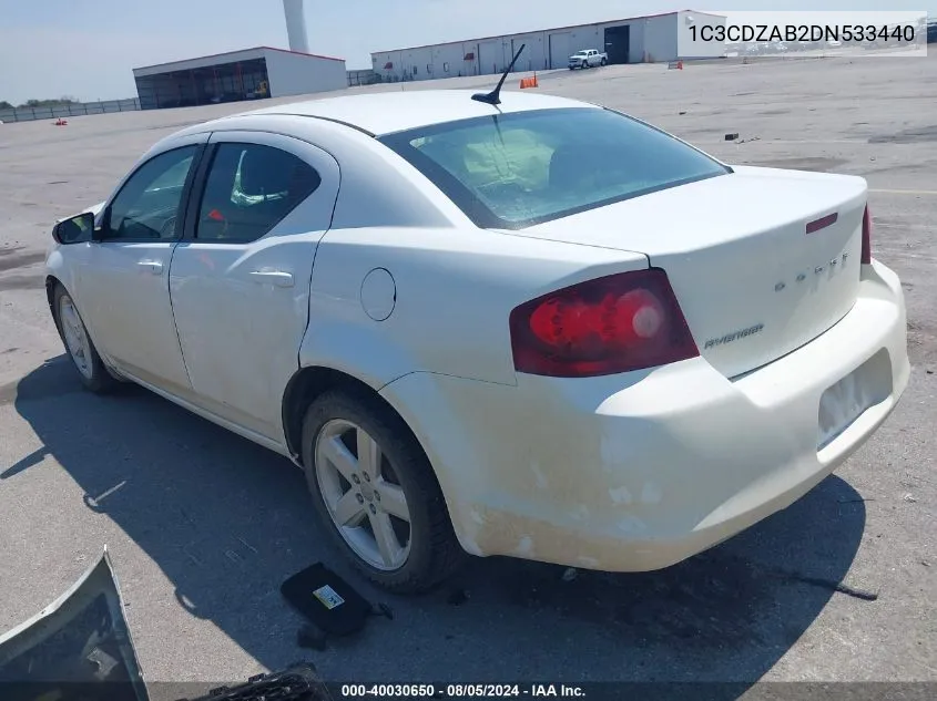 1C3CDZAB2DN533440 2013 Dodge Avenger Se