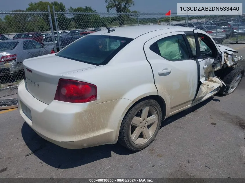 1C3CDZAB2DN533440 2013 Dodge Avenger Se