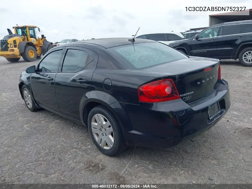 1C3CDZAB5DN752327 2013 Dodge Avenger Se