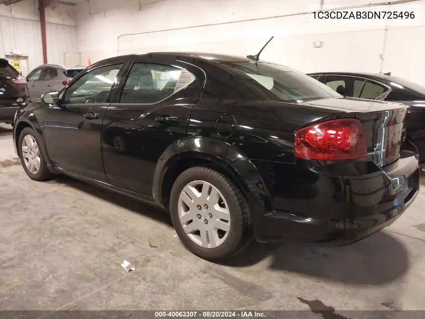 1C3CDZAB3DN725496 2013 Dodge Avenger Se