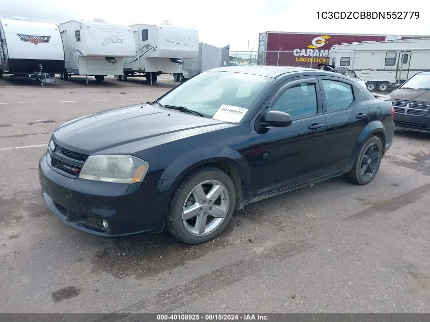 2013 Dodge Avenger Sxt VIN: 1C3CDZCB8DN552779 Lot: 40108925