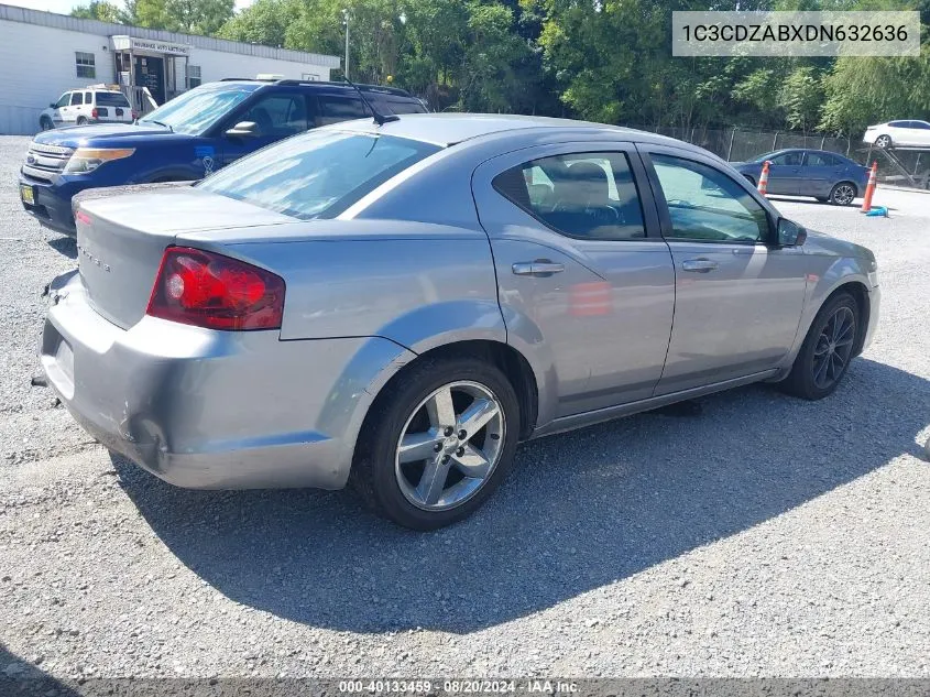 2013 Dodge Avenger Se VIN: 1C3CDZABXDN632636 Lot: 40133459