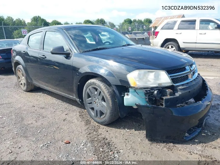 2013 Dodge Avenger Se VIN: 1C3CDZAB9DN532396 Lot: 40168600