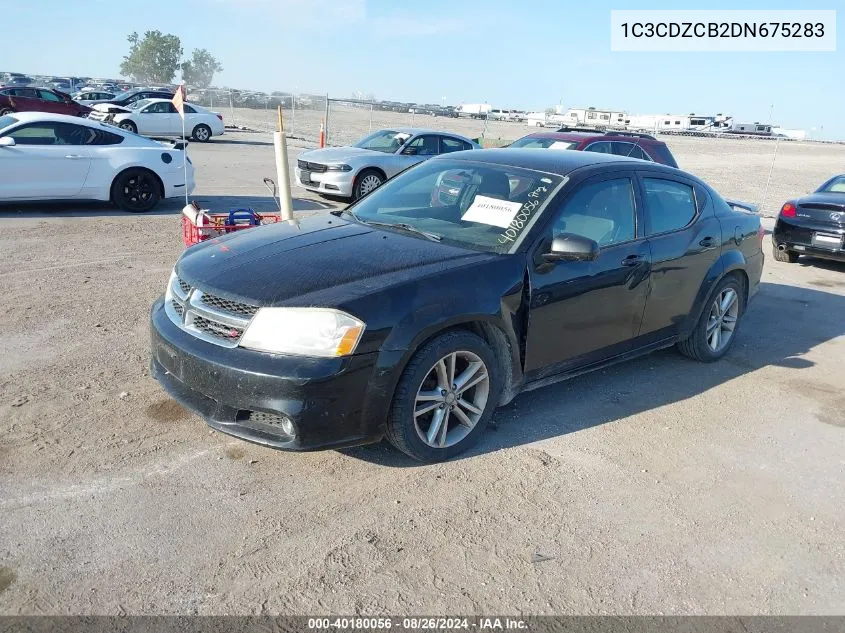 2013 Dodge Avenger Sxt VIN: 1C3CDZCB2DN675283 Lot: 40180056