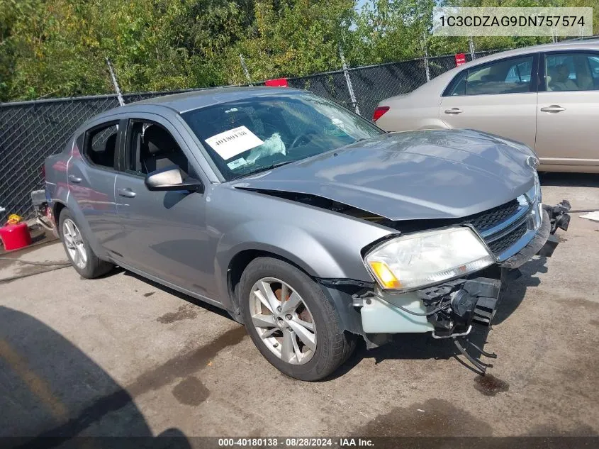 2013 Dodge Avenger Se V6 VIN: 1C3CDZAG9DN757574 Lot: 40180138