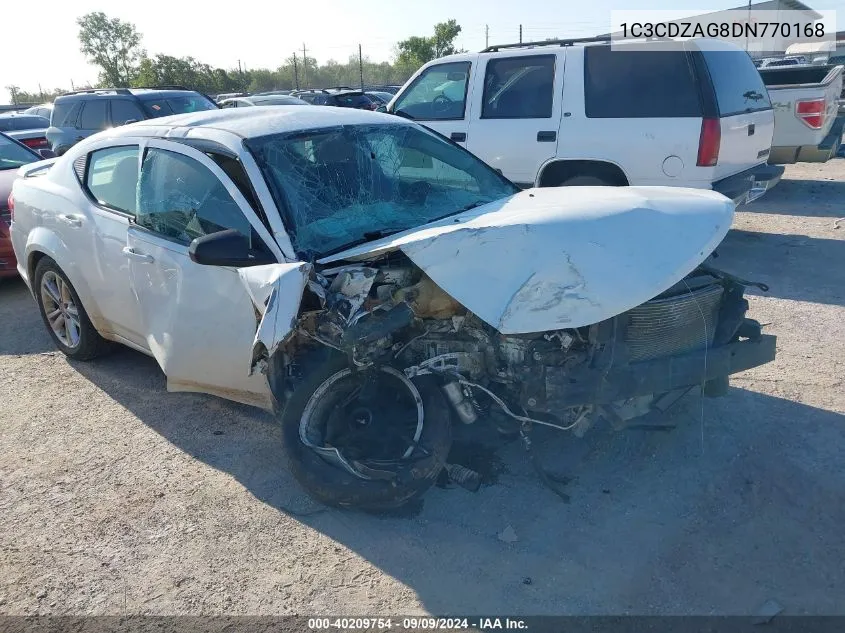 2013 Dodge Avenger Se V6 VIN: 1C3CDZAG8DN770168 Lot: 40209754