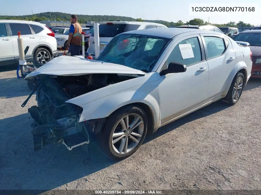 2013 Dodge Avenger Se V6 VIN: 1C3CDZAG8DN770168 Lot: 40209754